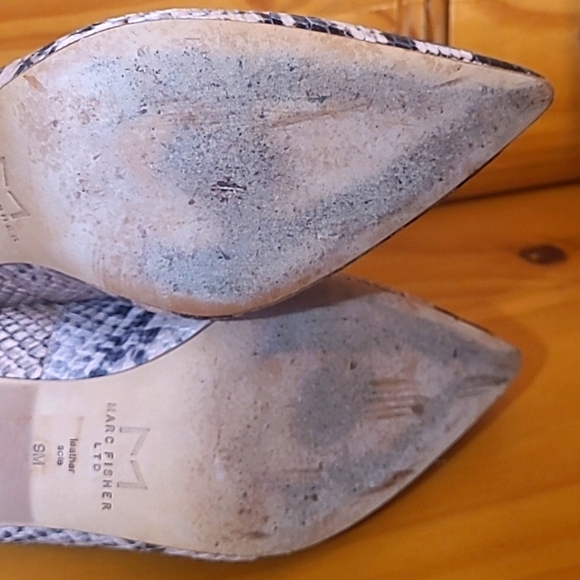 Marc Fisher Ltd Python Print Block Heels - Picture 13 of 13